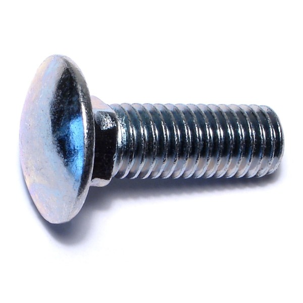 Midwest Fastener 1/2"-13 x 1-1/2" Zinc Plated Grade 2 / A307 Steel Coarse Thread Carriage Bolts 8PK 34942